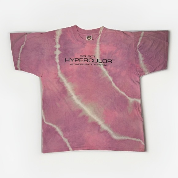 Hypercolor Other - Vintage 90s Generra Hypercolor Heat Sensitive Tie Dye T-Shirt Made In USA XL